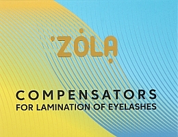 Духи, Парфюмерия, косметика Компенсаторы для ламинирования ресниц, желто-голубые - Zola Compensators For Lamination Of Eyelashes