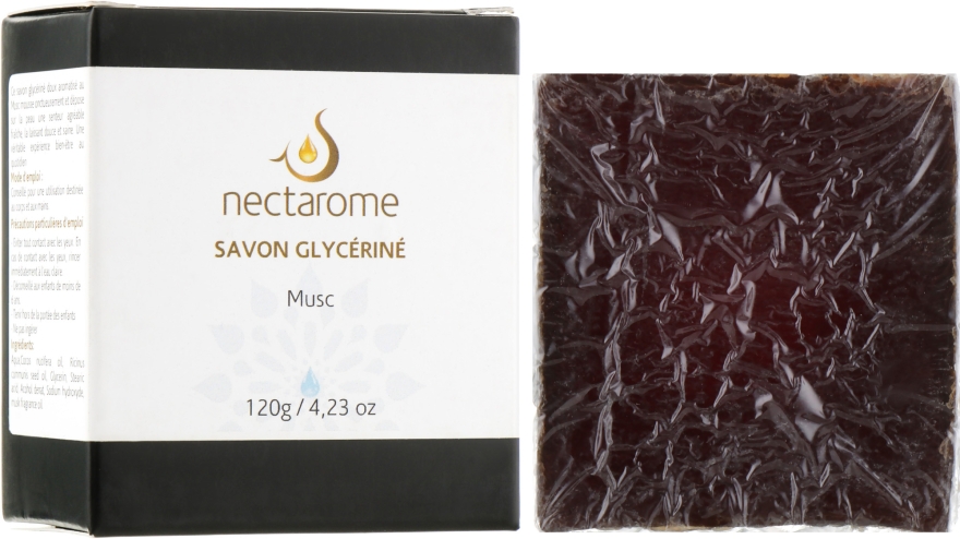 Мило гліцеринове з мускусом - Nectarome Soap With Musk — фото N1