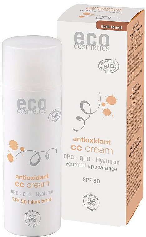СС-крем SPF 50 - Eco Cosmetics Tinted CC Cream SPF 50 — фото N1