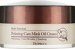 УЦЕНКА Крем расслабляющий с жиром норки - Deoproce Relaxing Care Mink Oil Cream * — фото N2