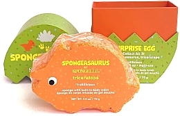 Парфумерія, косметика Дитяча пінна багаторазова губка для душу "Ті-Рекс" - Spongelle Spongeasaurus T-Rex Body Wash Infused Buffer