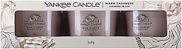 Набор ароматических свечей "Теплый кашемир" - Yankee Candle Warm Cashmere (candle/3x37g) — фото N1