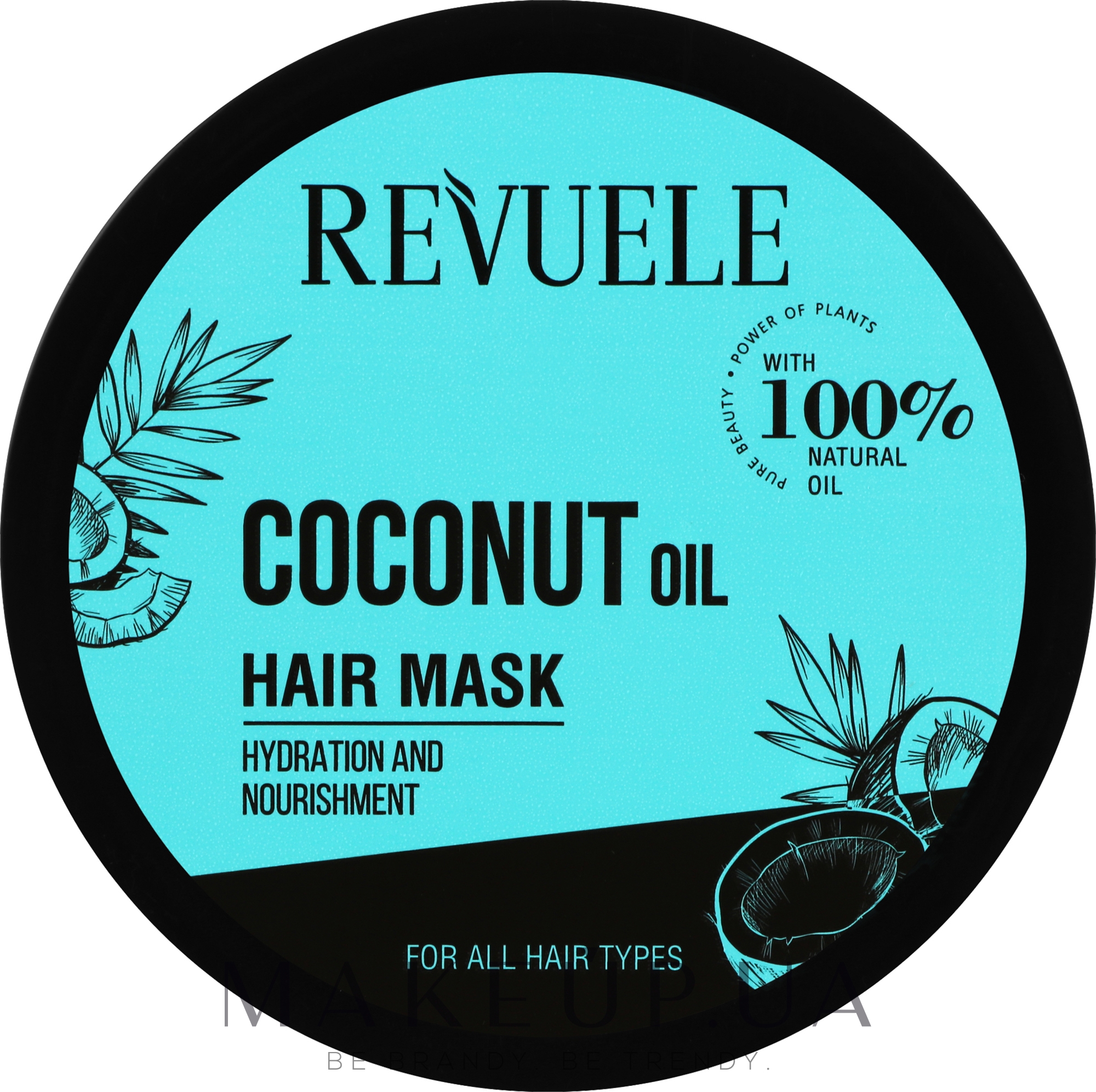 Маска для волос с кокосовым маслом - Revuele Coconut Oil Hair Mask — фото 360ml