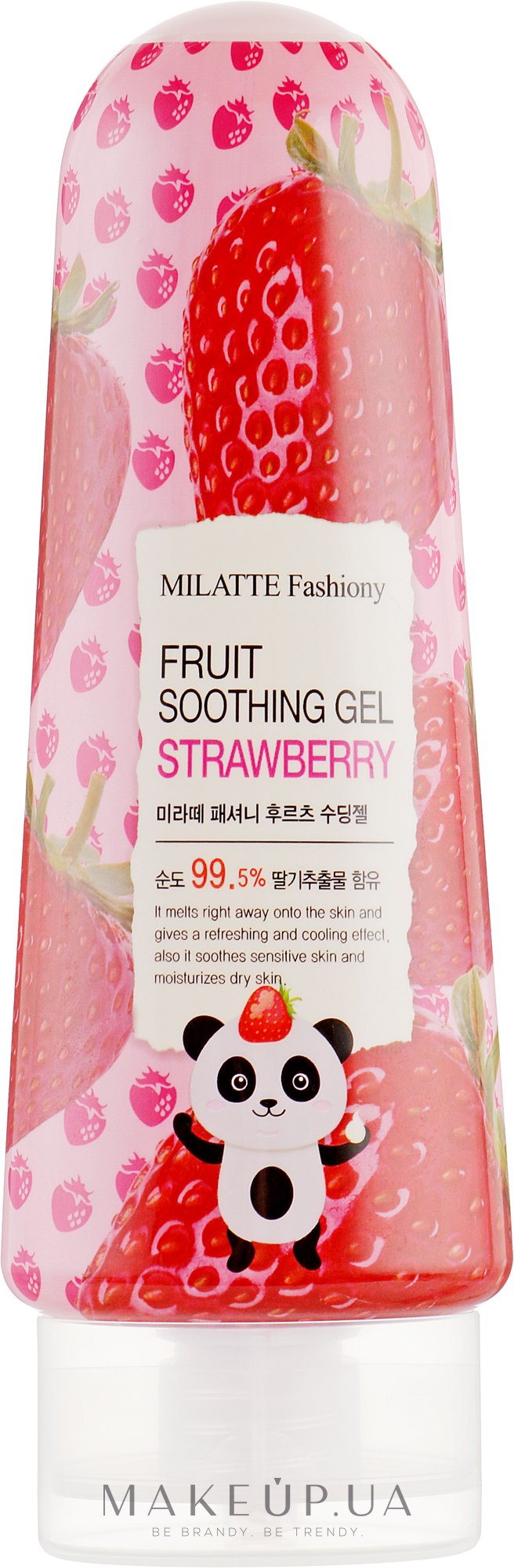 Універсальний гель з екстрактом полуниці - Milatte Fashiony Fruit Soothing Gel Strawberry — фото 200ml