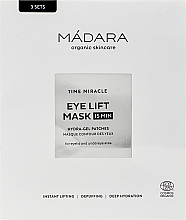 Духи, Парфюмерия, косметика Маска вокруг глаз, 3 комплекта - Madara Cosmetics Time Miracle Eye Lift Mask 15min 3 Sets