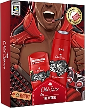 Набор - Old Spice The Legend Wolfthorn (sh/gel/250ml + deo/50ml + cards) — фото N3