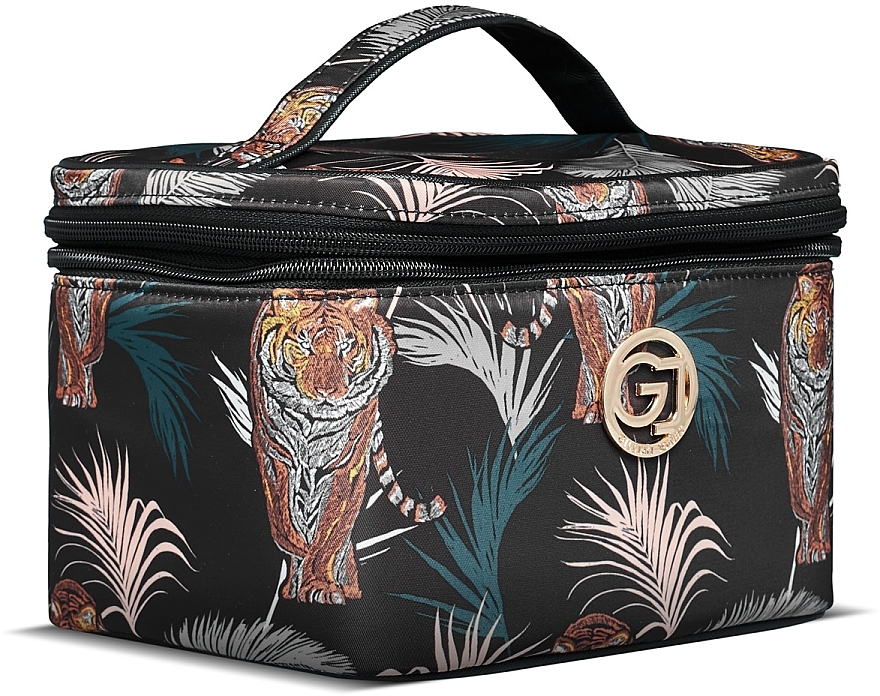 Косметичка, 10809-861 - Gillian Jones Beauty Box Black Tiger And Palm Print — фото N3
