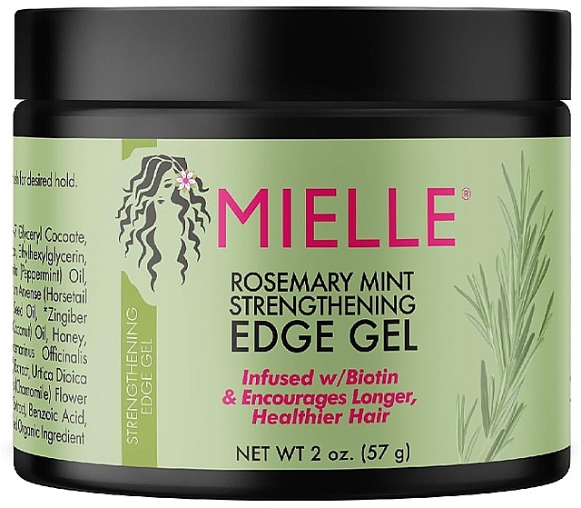 Укрепляющий гель для волос - Mielle Organics Rosemary Mint Strengthening Edge Gel — фото N1