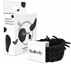 Резинка для волос, classic black, 4 шт. - Bellody Original Hair Ties — фото N1
