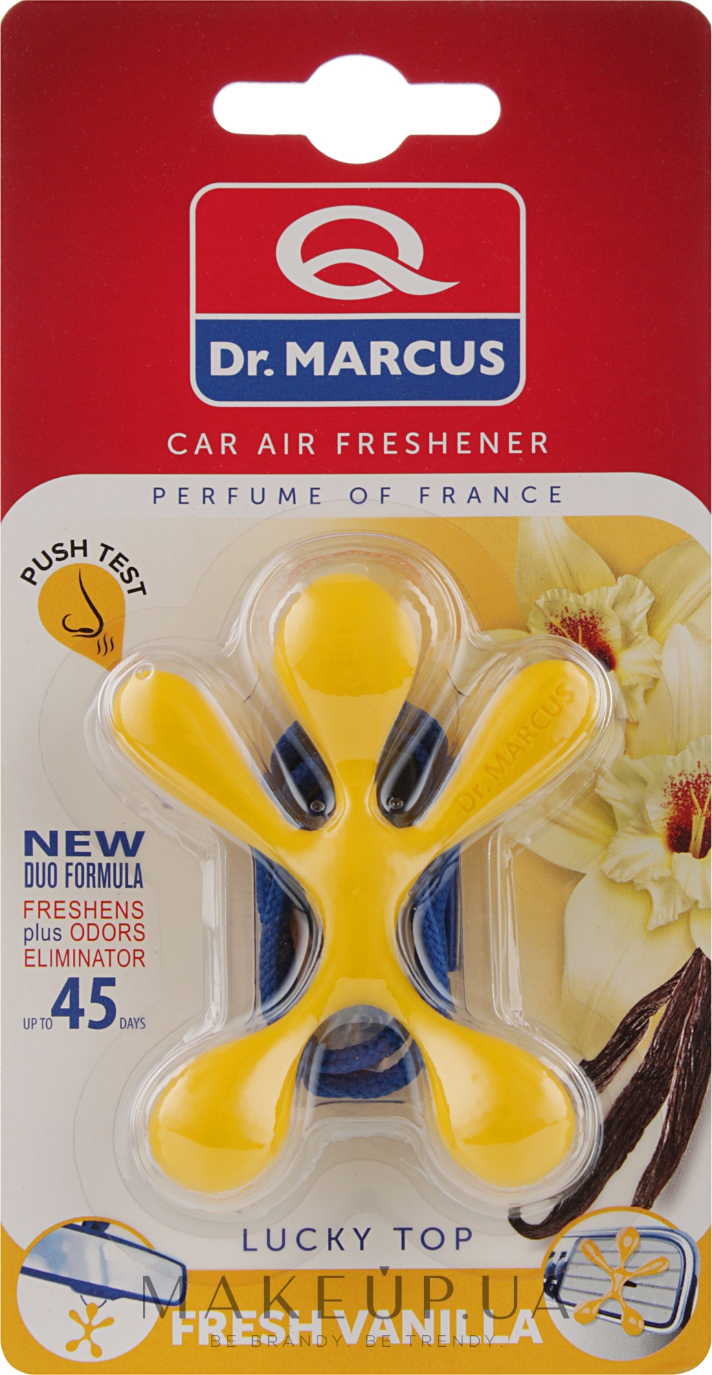 Ароматизатор повітря для автомобіля "Свіжа ваніль" - Dr.Marcus Lucky Top Fresh Vanilla — фото 23g