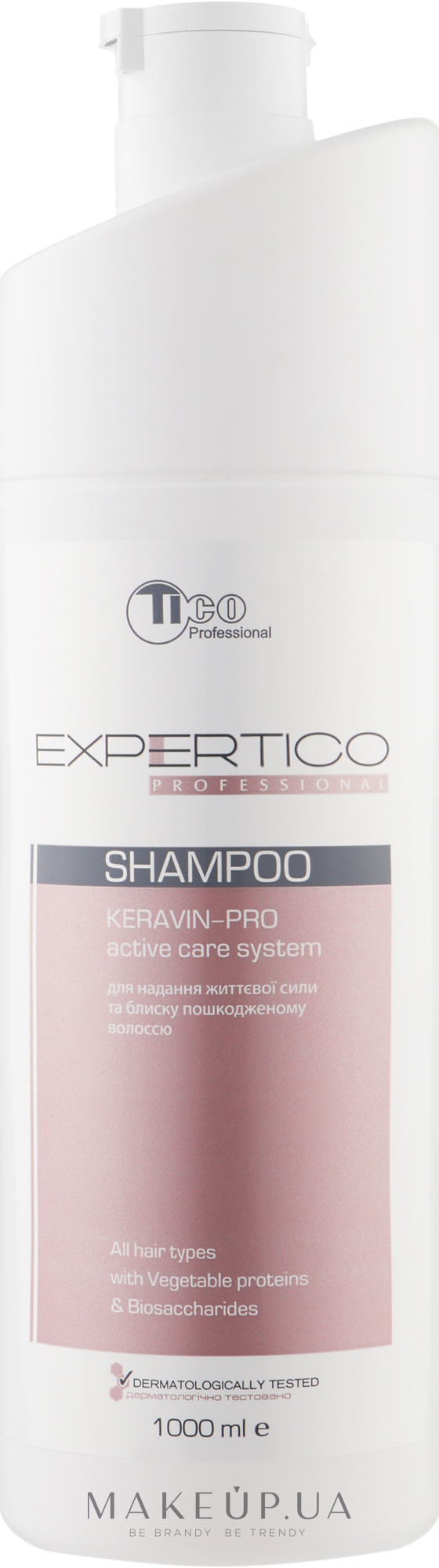 Шампунь для блеска и силы волос - Tico Professional Expertico Keravin-pro — фото 1000ml