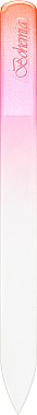 Пилочка хрустальная в чехле из кожи 99-1352, 135мм, красно-розовая - SPL — фото N1