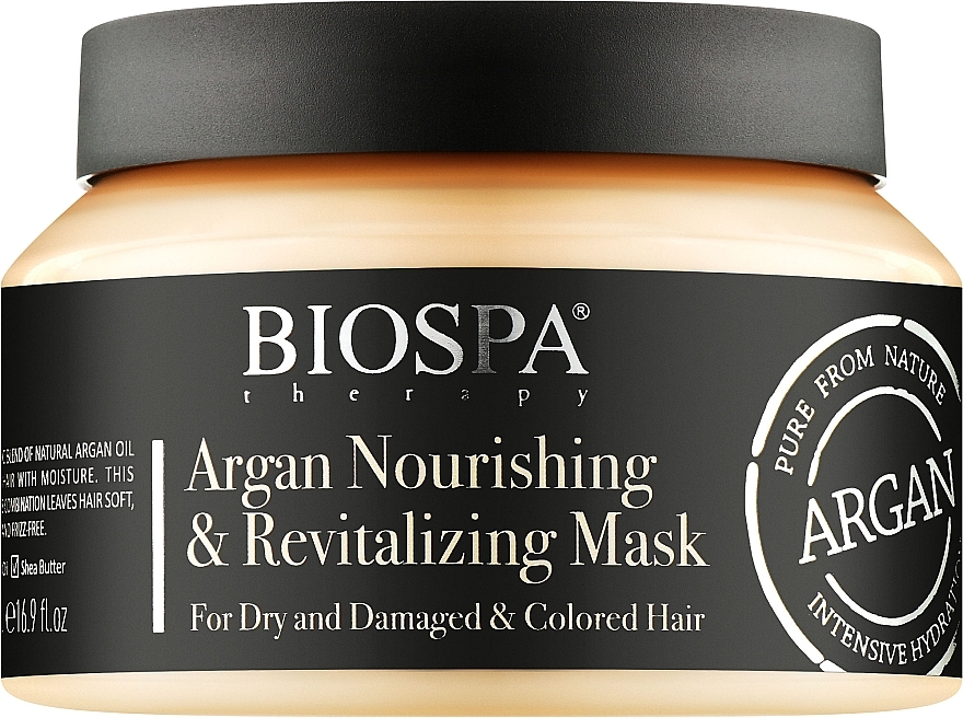 Питательная и восстанавливающая маска для волос с аргановым маслом - Sea Of Spa Bio Spa Argan Nourishing & Revitalizing Hair Mask — фото N1