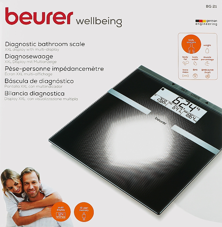 Диагностические весы BG 21 - Beurer BG 21 — фото N2