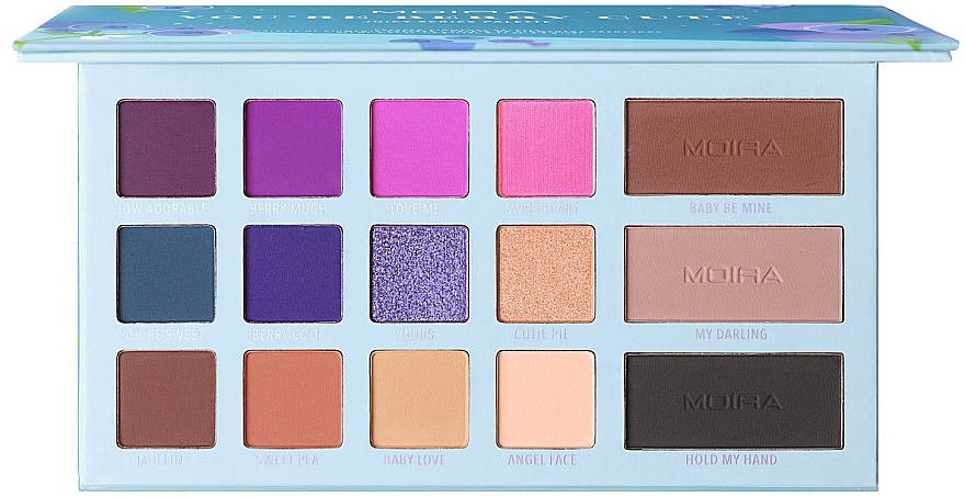 Палетка тіней для повік - Moira You're Berry Cute Pressed Pigments Palette — фото N1