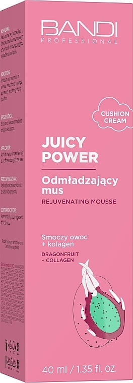 Мус для обличчя - Bandi Professional Juicy Power Rejuvenating Mousse Dragon Fruit + Collagen — фото N2