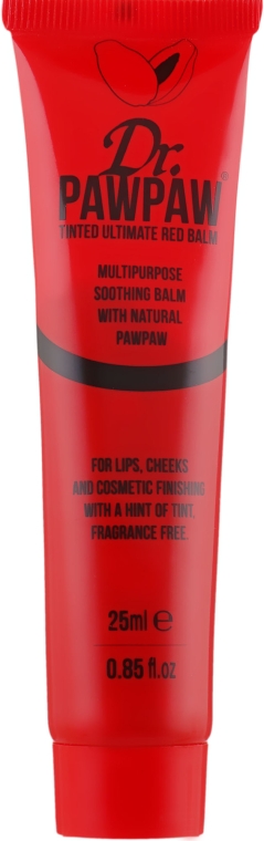 Dr. PAWPAW Tinted Ultimate Red Balm - Бальзам для губ, червоний — фото N4