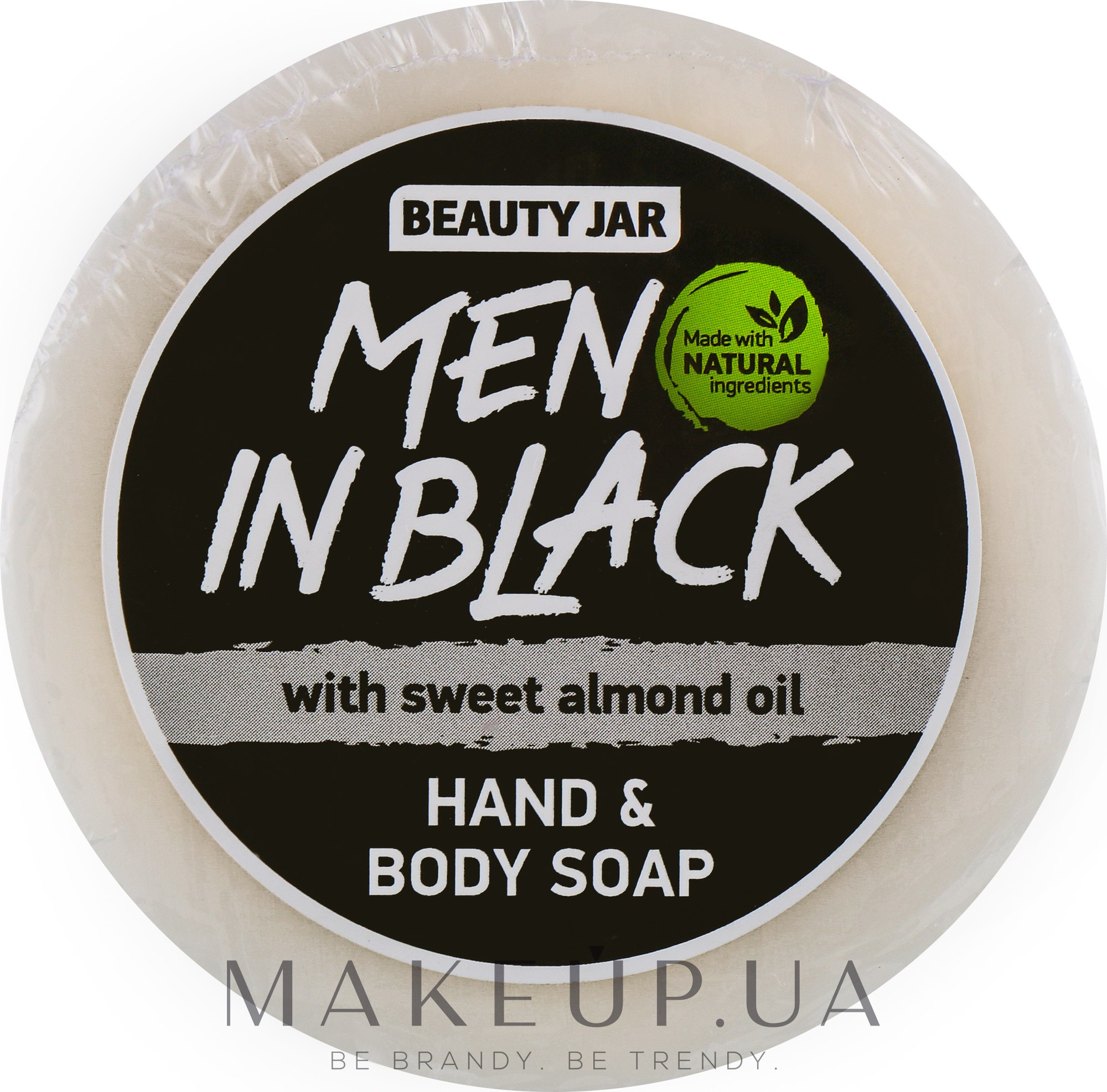 Мыло мужское для рук и тела "Men In Black" - Beauty Jar Hand & Body Soap — фото 80g