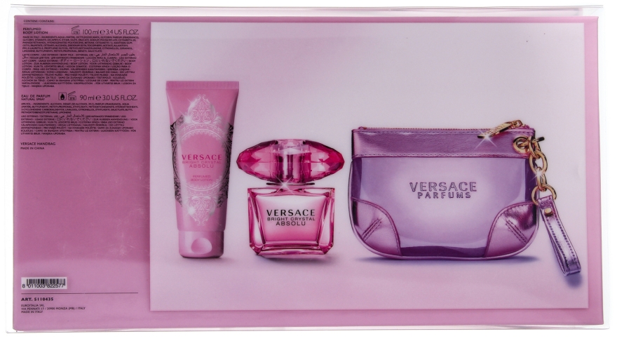Versace Bright Crystal Absolu - Набір (edp/90ml + b/lot/100ml + bag) — фото N11