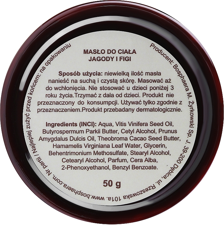 Зволожувальне і регенерувальне масло для тіла "Ягоди та інжир" - Bosphaera — фото N5