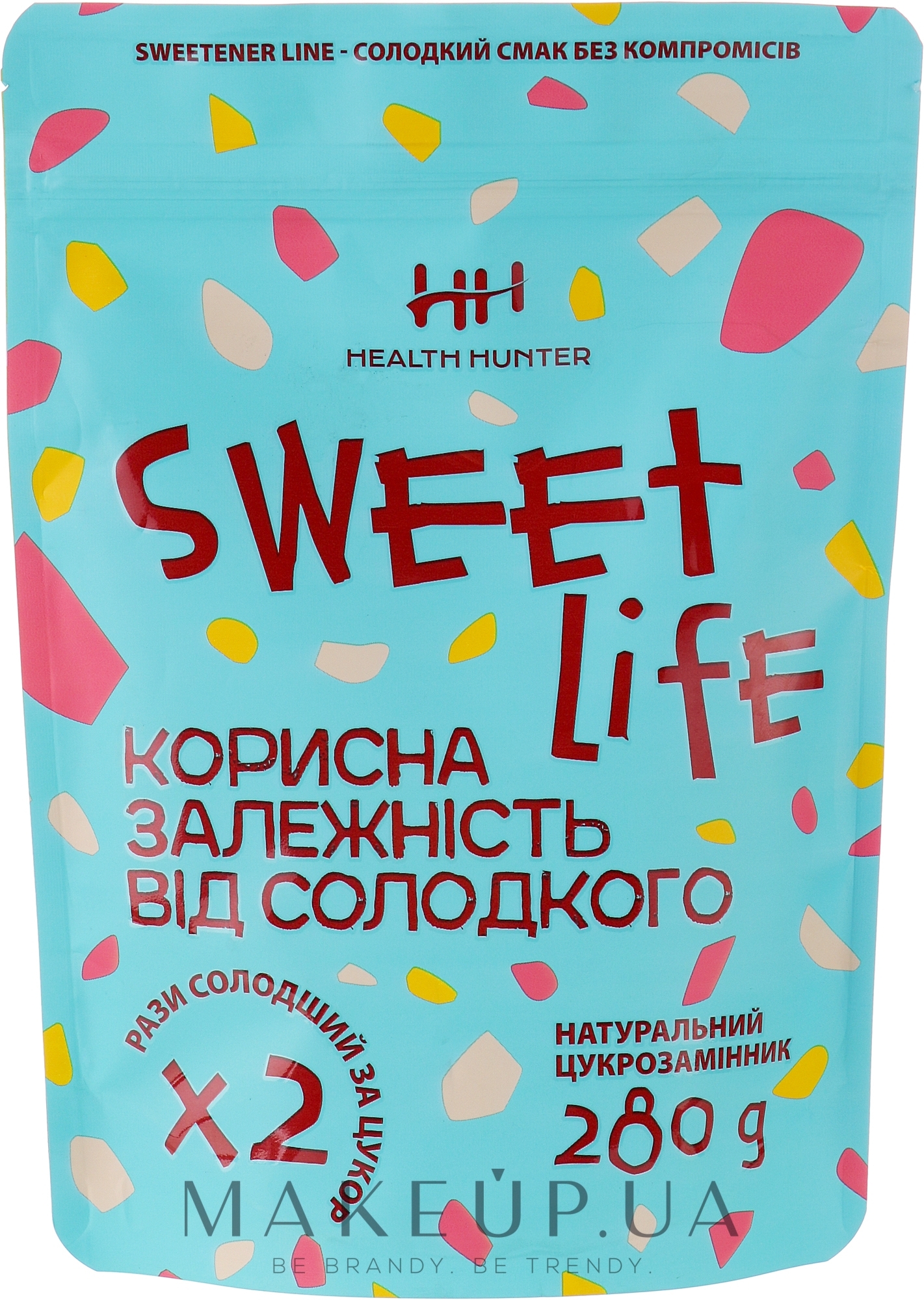 Цукрозамінник на основі еритриту, інуліну та стевії - Health Hunter Sweet Life — фото 280g