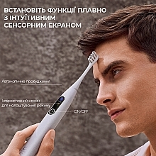Розумна зубна щітка Oclean X Pro Elite Set Grey, 8 насадок, футляр - Oclean X Pro Elite Set Electric Toothbrush Grey — фото N5