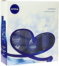 Духи, Парфюмерия, косметика Набор - NIVEA HairMilk Normal Hair (sham/250ml + h/cond/200ml + h/spr/250ml)