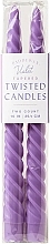 Парфумерія, косметика Кручена свічка, 25,4 см - Paddywax Tapered Twisted Candles Violet
