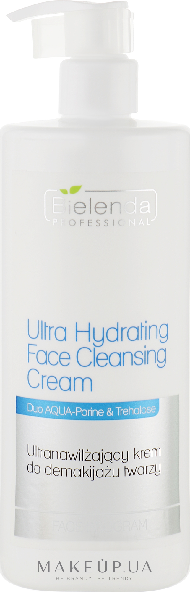 Ультразволожувальний крем для демакіяжу - Bielenda Professional Program Face Ultra Hydrating Face Cleansing Cream — фото 500ml