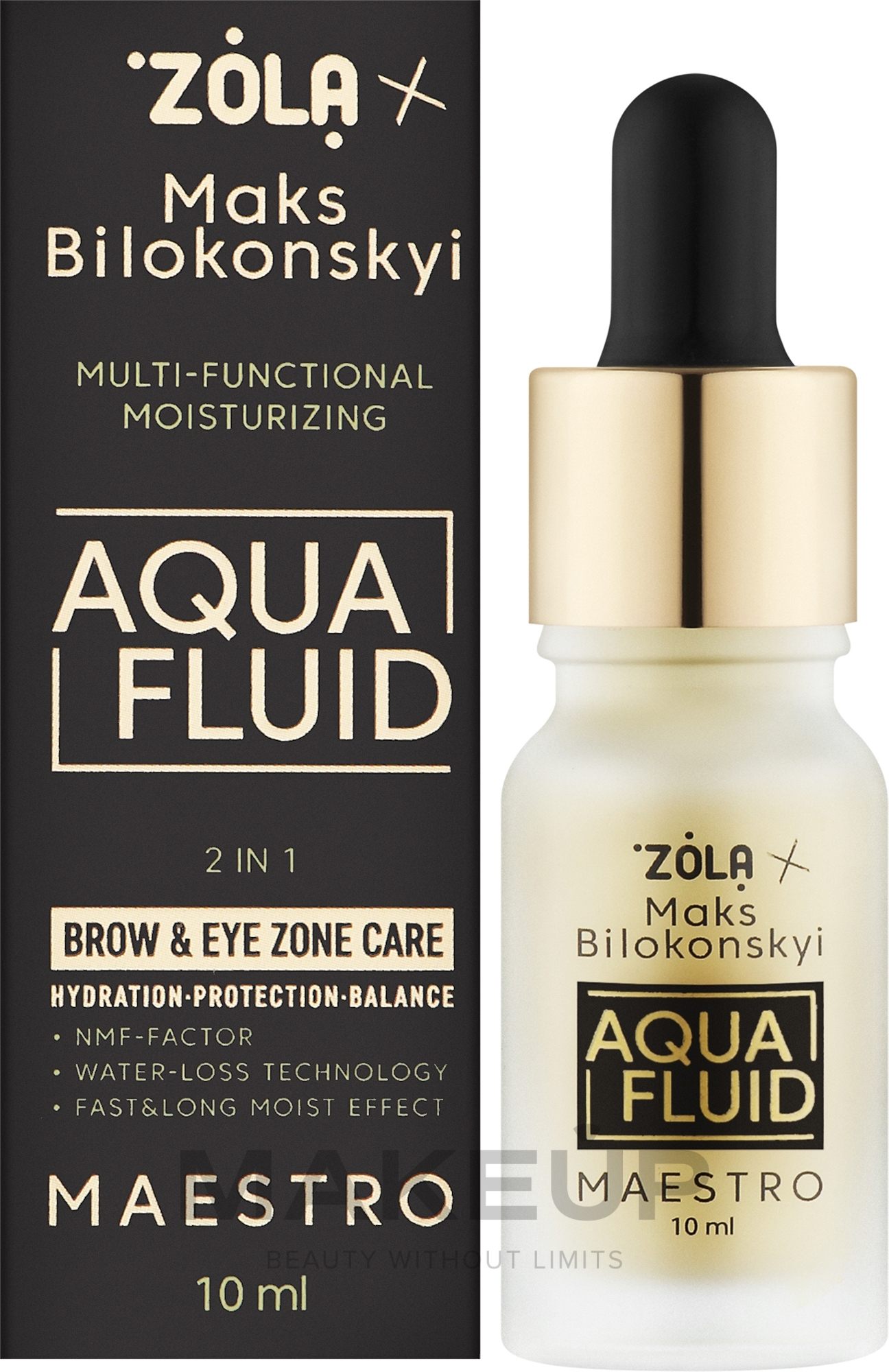 Багатофункціональний зволожуючий флюід - Zola x Maks Bilokonskyi Aqua Fluid — фото 10ml