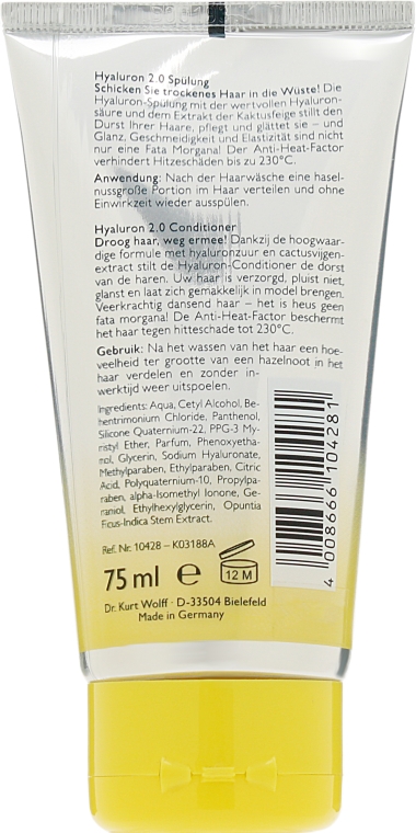 Ополіскувач з гіалуроновою кислотою для волосся - Alcina Hyaluron Hair Conditioner — фото N5