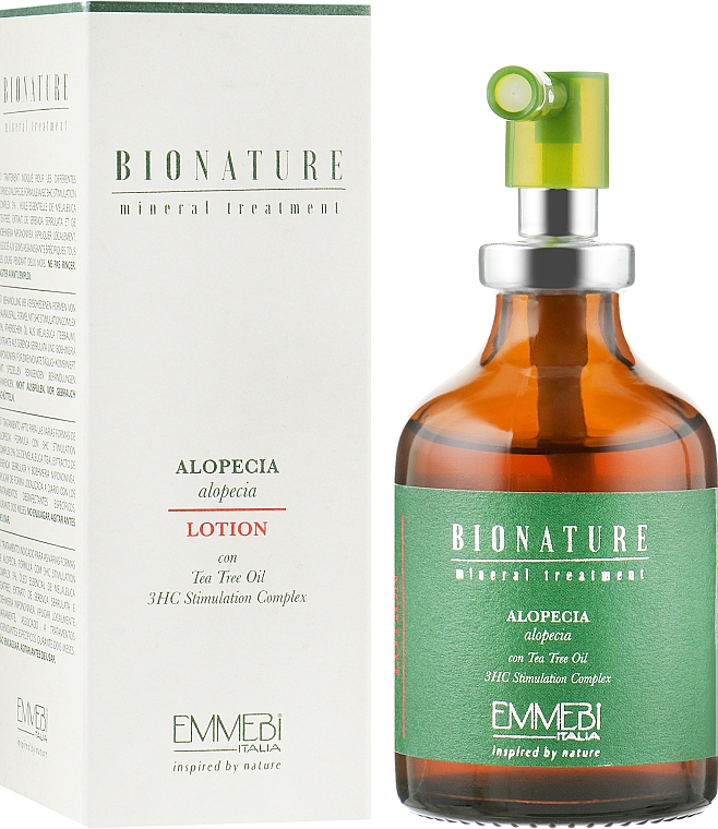 Лосьйон проти алопеції з олією чайного дерева - Emmebi Italia BioNatural Mineral Treatment Alopecia Lotion