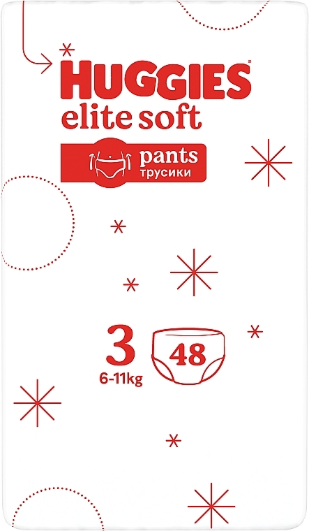 Підгузки-трусики Elite Soft Pants 3 (6-11 кг), 96 шт. - Huggies — фото N3