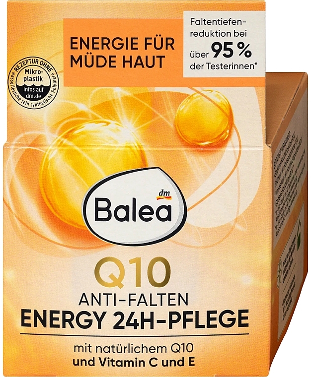 Крем проти зморщок "Енергія" для обличчя - Balea Anti Falten Energy Q10 24H Pflege — фото N1