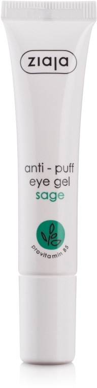 Гель против мешков под глазами с экстрактом шалфея - Ziaja Anti-Puff Sage Eye Gel 