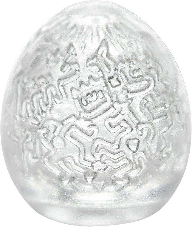Одноразовый мастурбатор "Яйцо" - Tenga Keith Haring Party Egg — фото N2