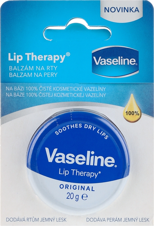 Бальзам для губ "Класичний" - Vaseline Lip Therapy Original — фото N1