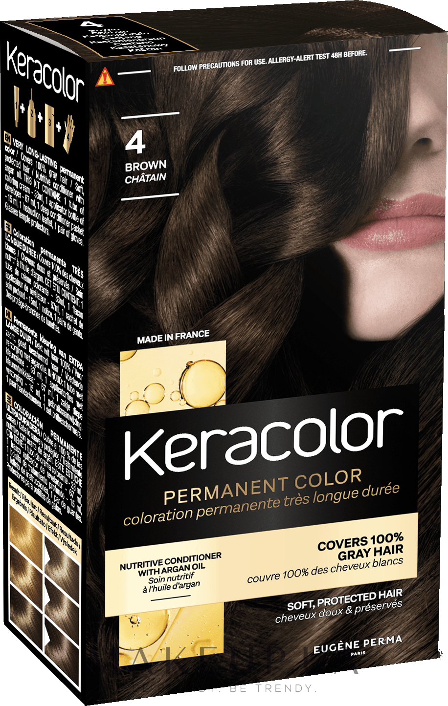 Краска для волос - Eugene Perma Keracolor — фото 4 - Brown
