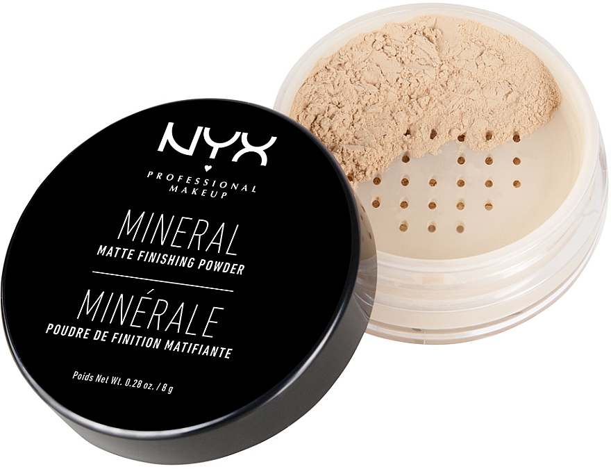 Минеральная финишная пудра для лица - NYX Professional Makeup Mineral Matte Finishing Powder — фото N2