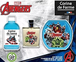 Духи, Парфюмерия, косметика Corine De Farme Avengers - Набор (edt/50ml + sh/gel/300ml + acc/1pc)