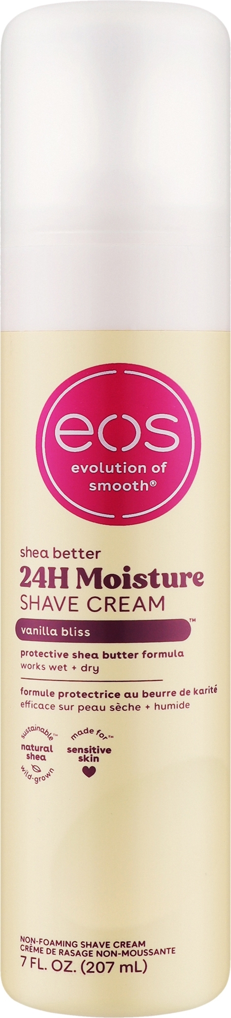 Крем для гоління "Ваніль" - EOS Shave Cream Vanilla Bliss — фото 207ml