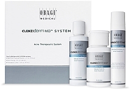 Набор - Obagi Medical CLENZIderm MD Acne Therapeutic System (cleanser/118ml + lot/148ml + lot/47) — фото N1