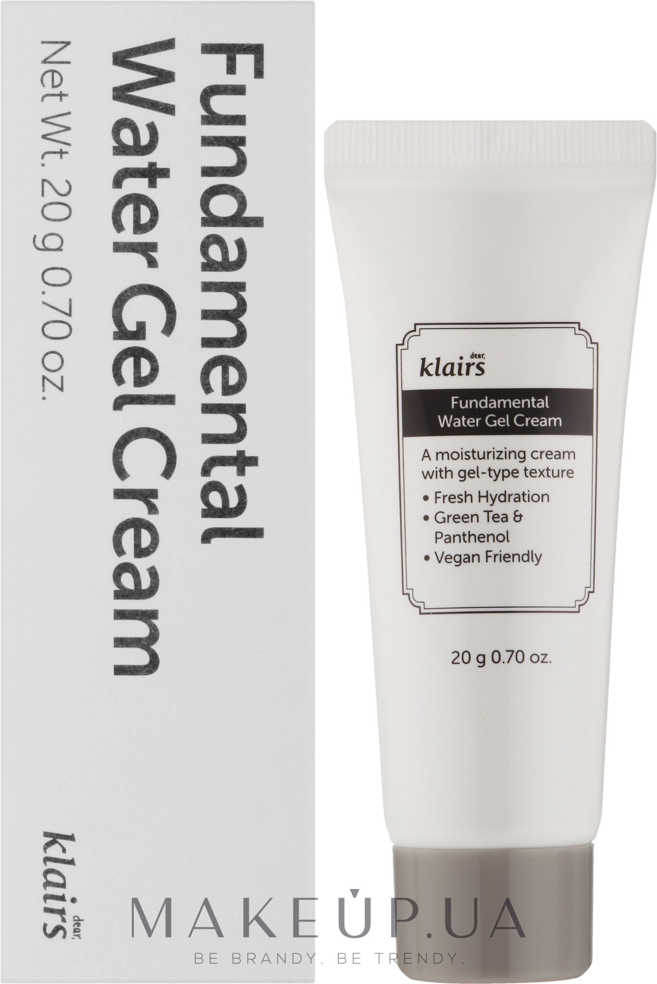 Антиоксидантный гель для лица - Klairs Fundamental Watery Gel Cream (мини) — фото 20ml