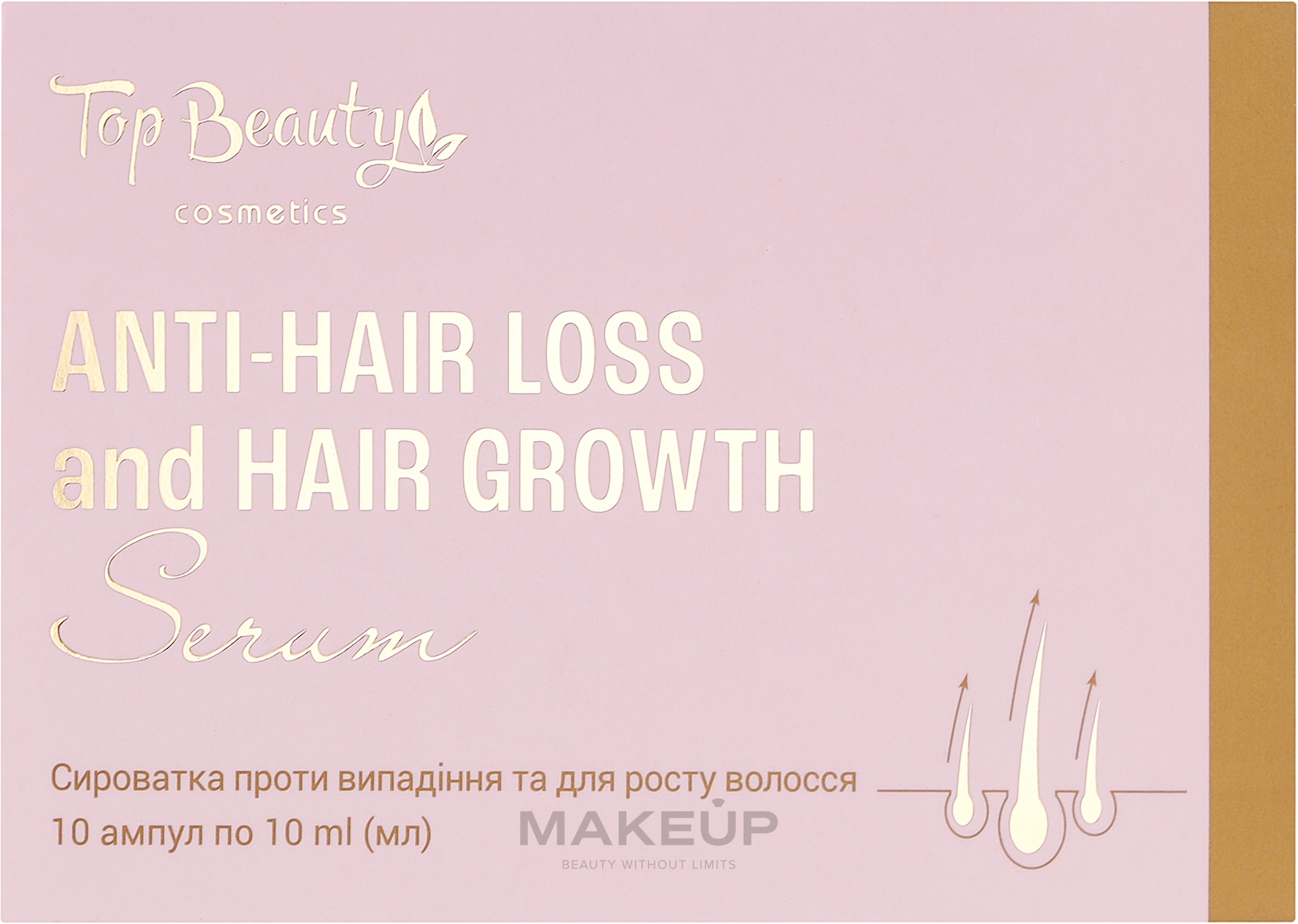 Сироватка проти випадіння та для росту волосся - Top Beauty Anti-Hair Loss and Hair Growth Serum — фото 10x10ml