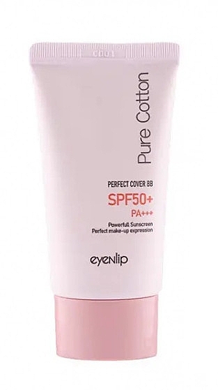 Зволожувальний ВВ-крем з гіалуроновою кислотою - Eyenlip Pure Cotton Perfect Cover BB Cream SPF50+/PA+++