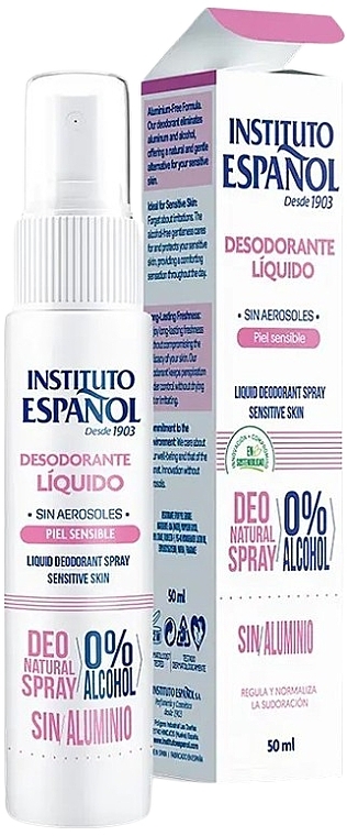 Дезодорант для чутливої шкіри - Instituto Espanol Liquid Deodorant Sensitive Skin — фото N1