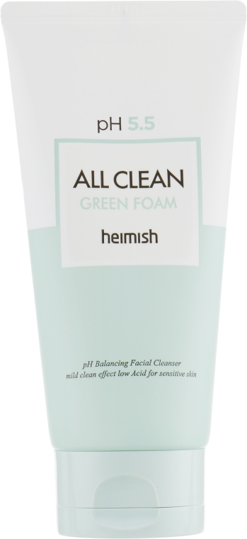 Очищающая пенка для лица - Heimish All Clean Green Foam pH 5.5 — фото N2