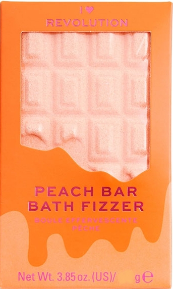 Бомбочка для ванны - I Heart Revolution Chocolate Bar Bath Fizzer "Peach" — фото N1
