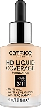 Духи, Парфюмерия, косметика УЦЕНКА Жидкая тональная основа - Catrice HD Liquid Coverage Foundation *