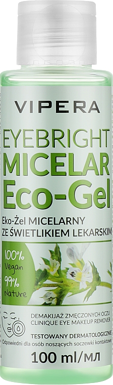 Міцелярний гель для зняття макіяжу - Vipera Eyebright Micellar Eco-Gel — фото N1